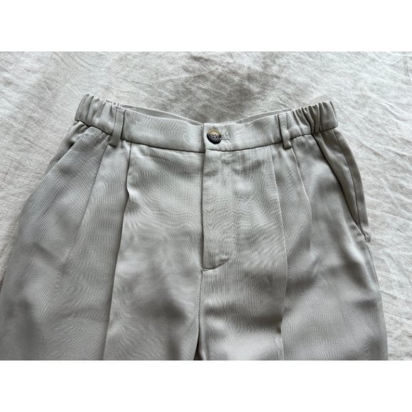 BNWOT: Zara Textured Pleated Ankle Pants - Picture 9 of 12